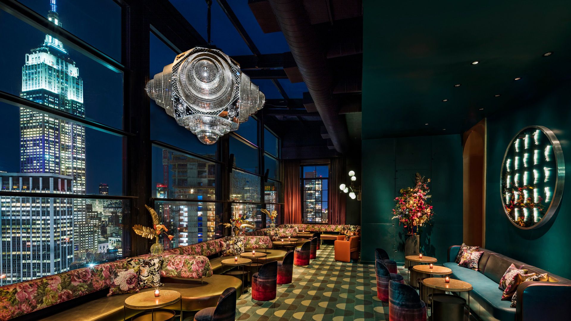 The Fleur Room in New York: stappen met uitzicht op het Empire State Building