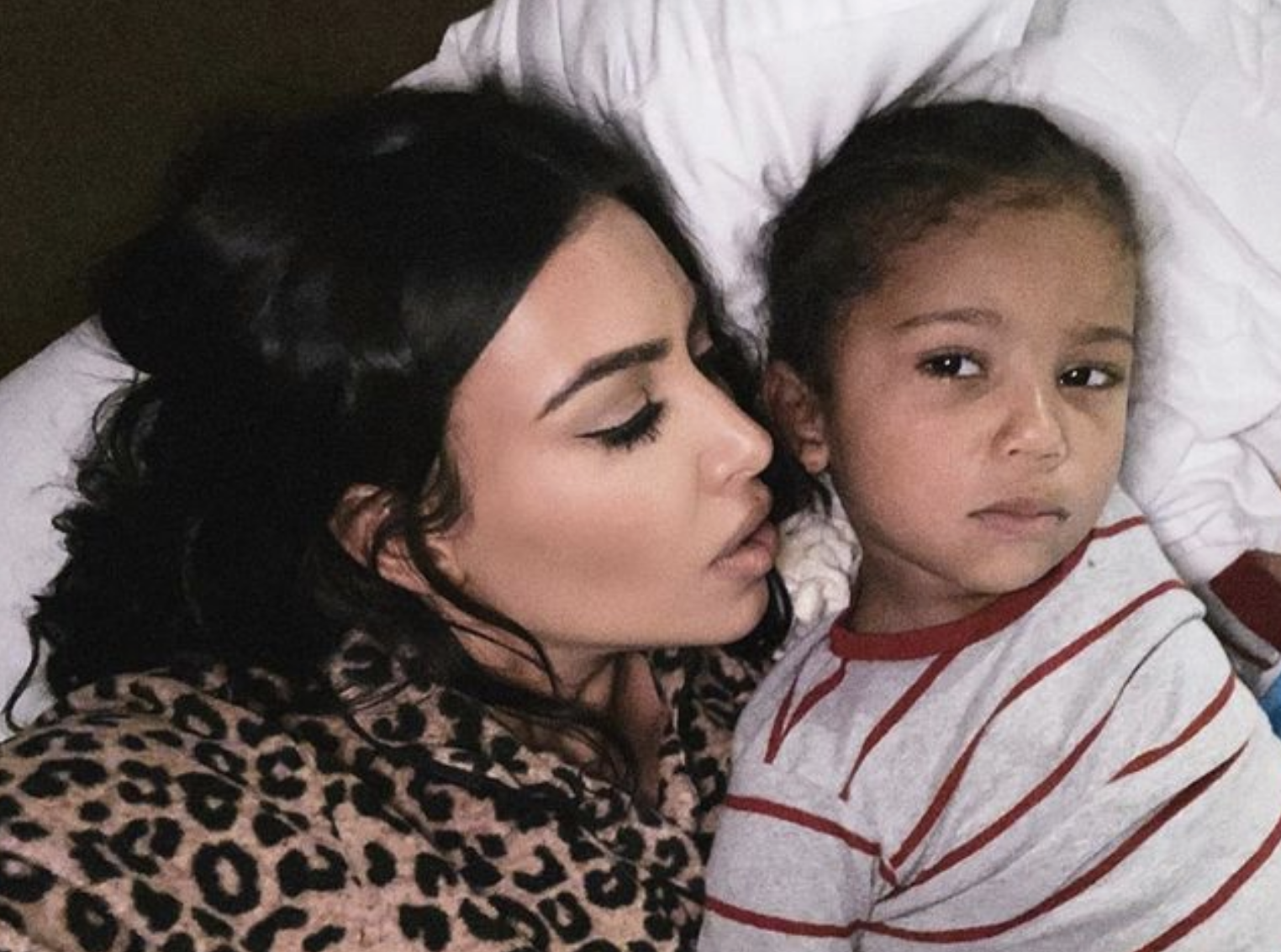 8-jarige zoon Saint van Kanye en Kim noemt Kamala ‘sh*t’ op YouTube