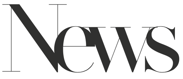 Stylized text spelling 'NEWS' in a modern font against a white background.